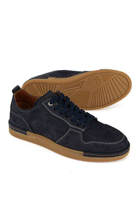 Hakiki Deri Erkek Günlük Ayakkabı Lacivert