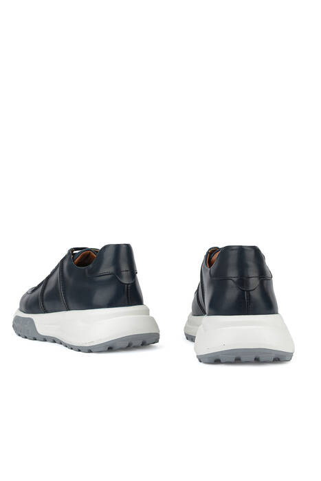 Hakiki Deri Erkek Günlük Ayakkabı Lacivert