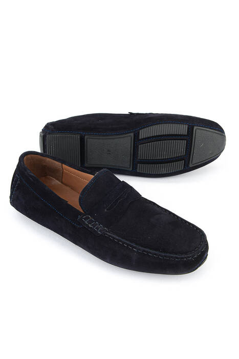 Hakiki Deri Erkek Günlük Ayakkabı Lacivert