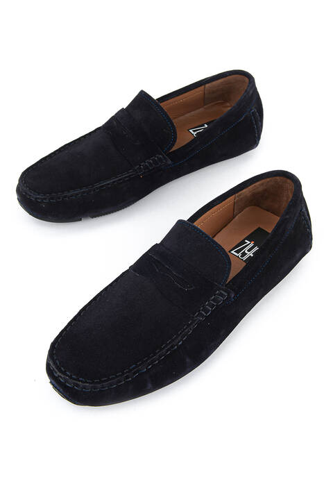 Hakiki Deri Erkek Günlük Ayakkabı Lacivert