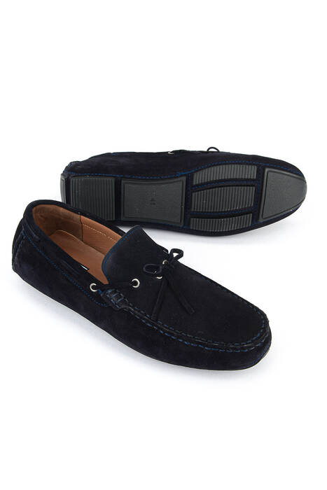 Hakiki Deri Erkek Günlük Ayakkabı Lacivert