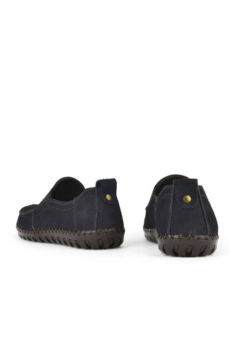 Hakiki Deri Erkek Günlük Ayakkabı Lacivert