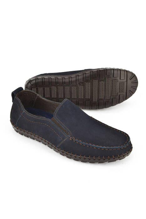 Hakiki Deri Erkek Günlük Ayakkabı Lacivert