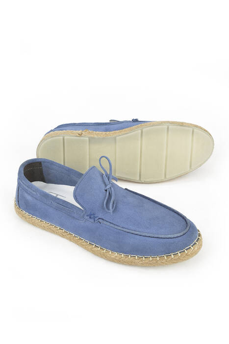 Hakiki Deri Erkek Günlük Ayakkabı Mavi