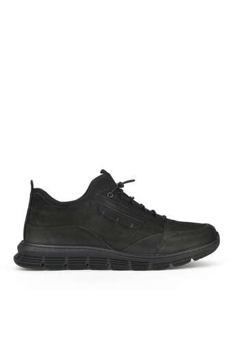 Ziya - Black Genuine Leather Men's Casual Shoes
