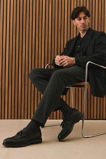 Ziya - Hakiki Deri Erkek Günlük Ayakkabı Siyah (1) Ziya - Hakiki Deri Erkek Günlük Ayakkabı Siyah (1)