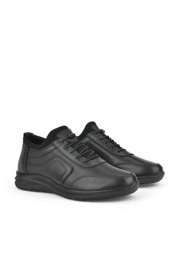 Ziya - Black Genuine Leather Men's Casual Shoes (1)