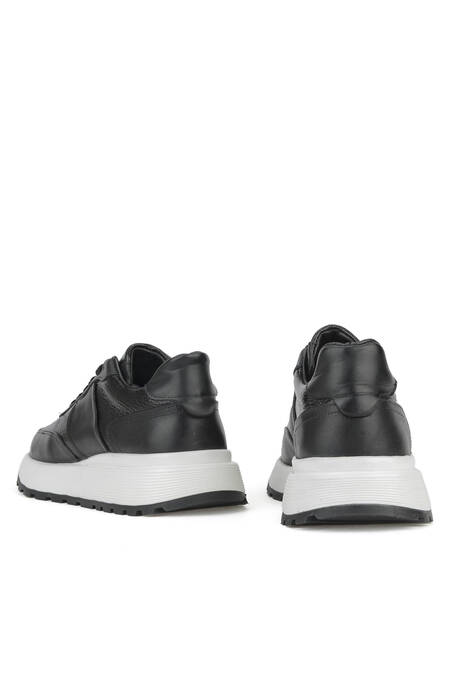 Hakiki Deri Erkek Günlük Ayakkabı Siyah