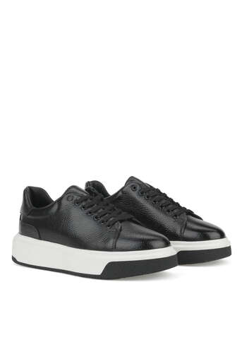 Ziya - Hakiki Deri Erkek Günlük Ayakkabı Siyah (1)