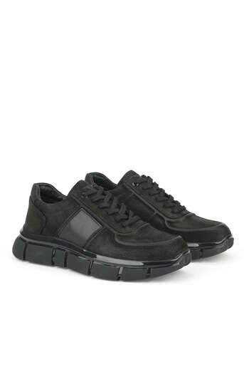 Ziya - Hakiki Deri Erkek Günlük Ayakkabı Siyah (1)