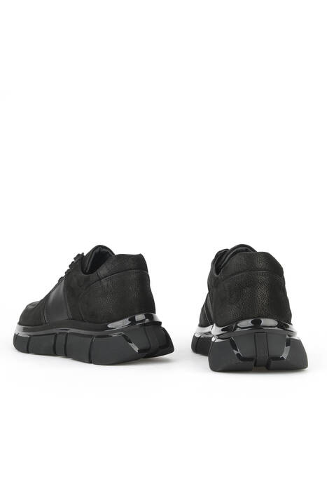 Hakiki Deri Erkek Günlük Ayakkabı Siyah