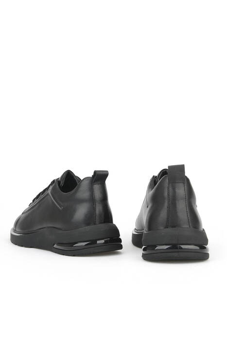 Hakiki Deri Erkek Günlük Ayakkabı Siyah