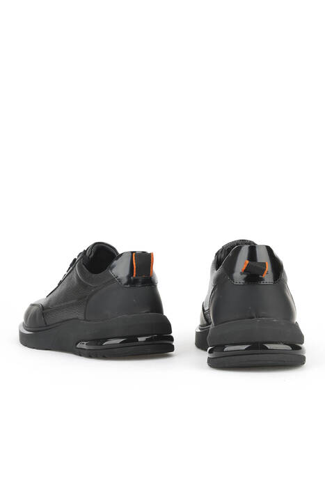 Hakiki Deri Erkek Günlük Ayakkabı Siyah