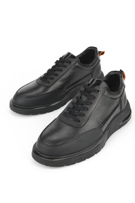Hakiki Deri Erkek Günlük Ayakkabı Siyah