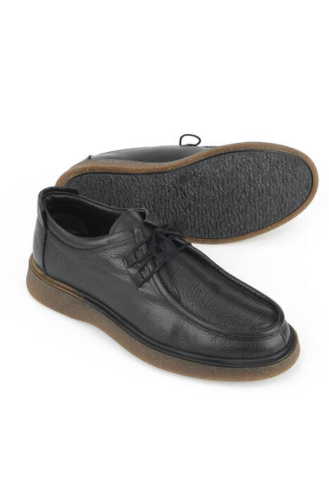 Hakiki Deri Erkek Günlük Ayakkabı Siyah Hakiki Deri Erkek Günlük Ayakkabı Siyah