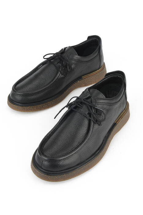 Hakiki Deri Erkek Günlük Ayakkabı Siyah Hakiki Deri Erkek Günlük Ayakkabı Siyah
