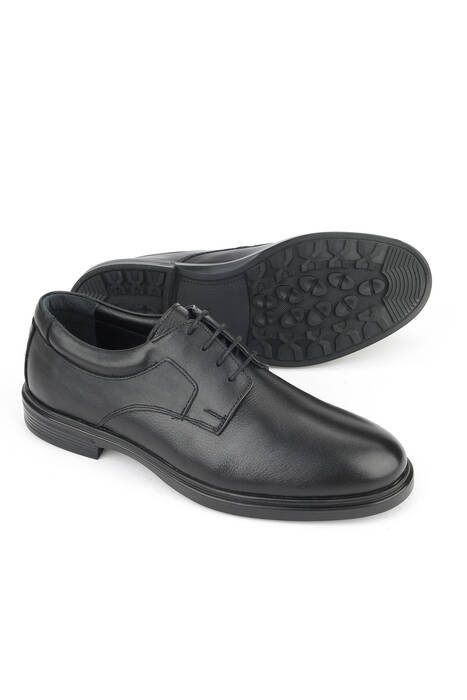 Hakiki Deri Erkek Günlük Ayakkabı Siyah