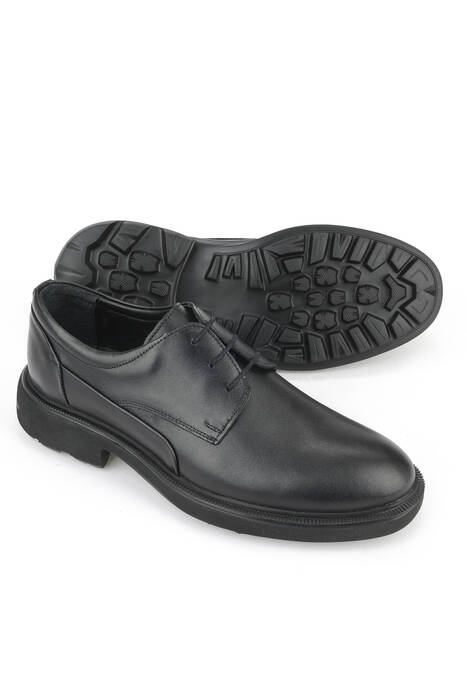 Hakiki Deri Erkek Günlük Ayakkabı Siyah