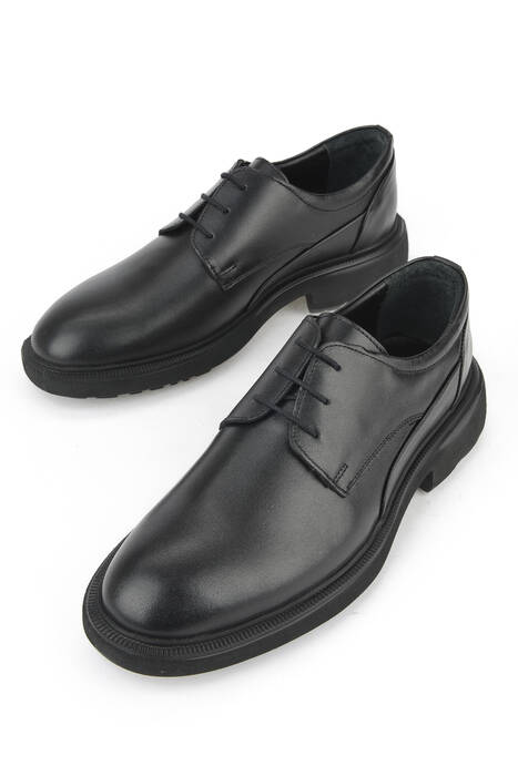 Hakiki Deri Erkek Günlük Ayakkabı Siyah