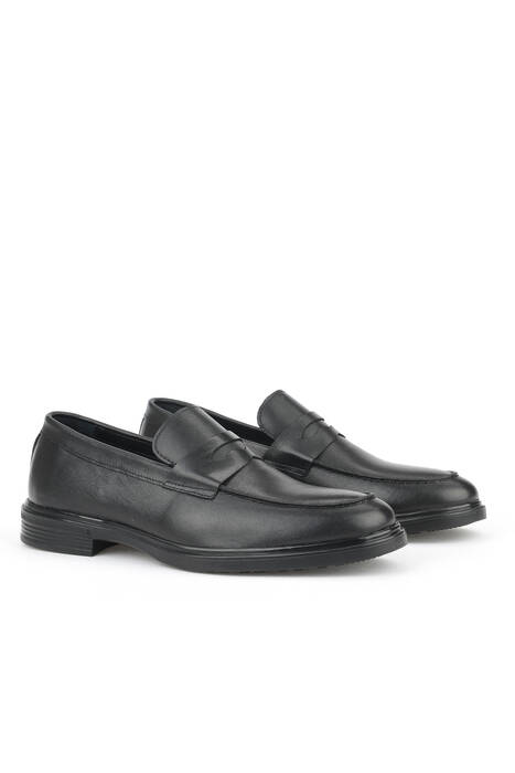 Hakiki Deri Erkek Günlük Ayakkabı Siyah