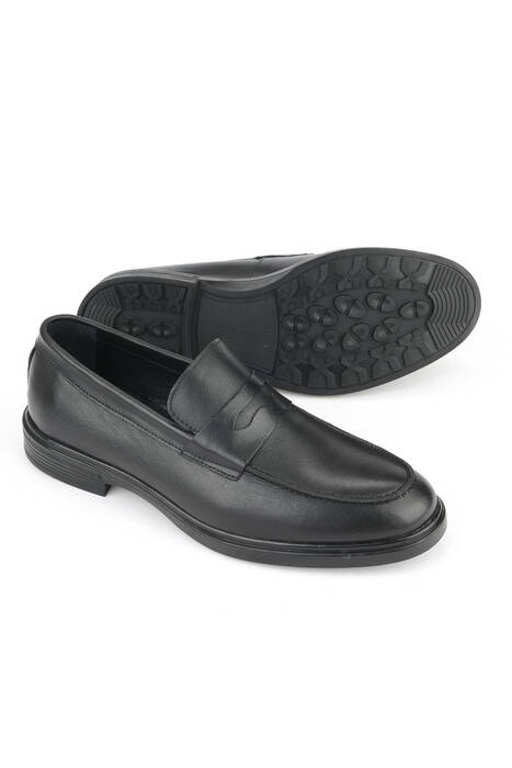 Hakiki Deri Erkek Günlük Ayakkabı Siyah