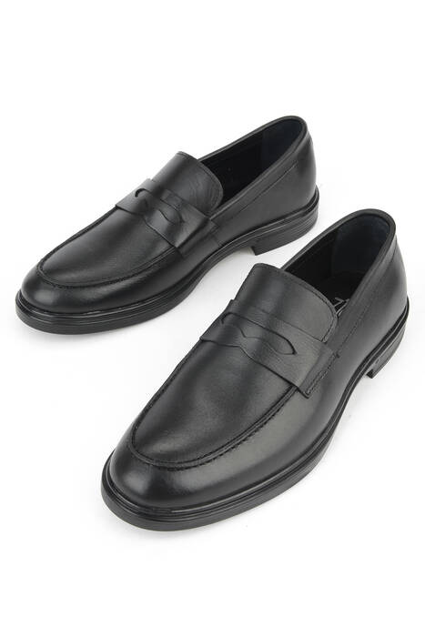 Hakiki Deri Erkek Günlük Ayakkabı Siyah