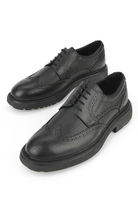 Hakiki Deri Erkek Günlük Ayakkabı Siyah