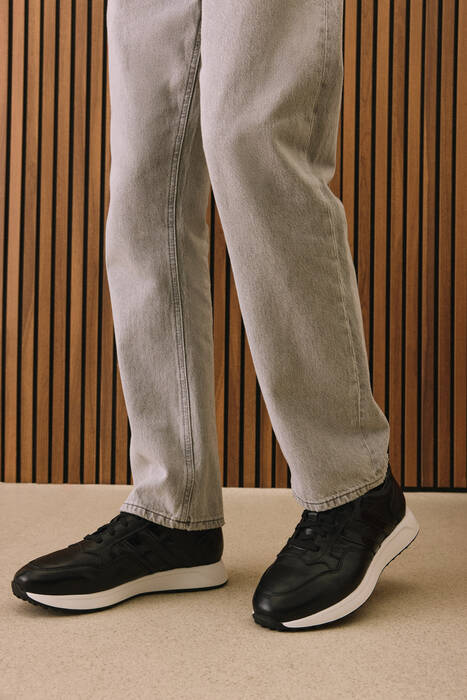 Hakiki Deri Erkek Günlük Ayakkabı Siyah