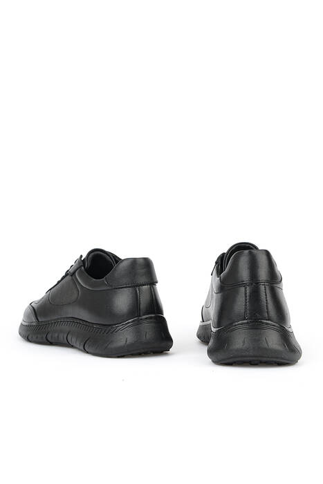 Hakiki Deri Erkek Günlük Ayakkabı Siyah