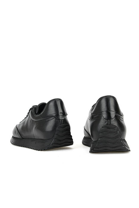 Hakiki Deri Erkek Günlük Ayakkabı Siyah