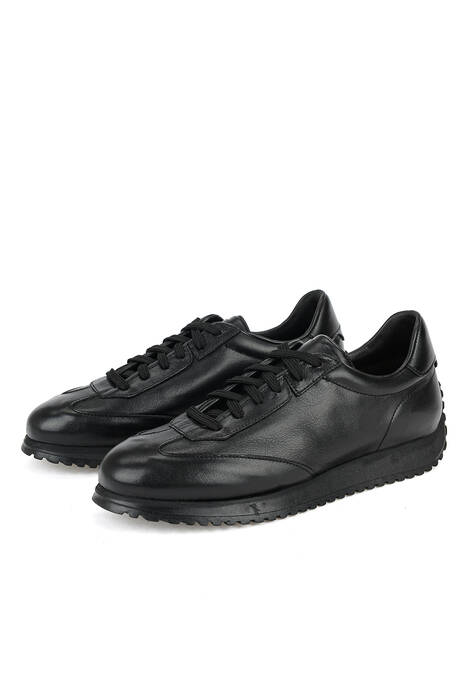 Hakiki Deri Erkek Günlük Ayakkabı Siyah