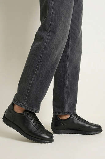 Ziya - Black Genuine Leather Men's Casual Shoes