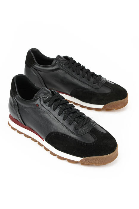 Hakiki Deri Erkek Günlük Ayakkabı Siyah