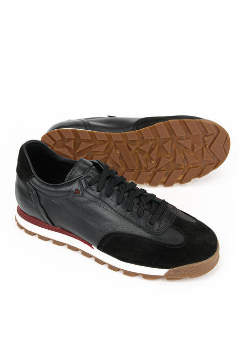 Hakiki Deri Erkek Günlük Ayakkabı Siyah