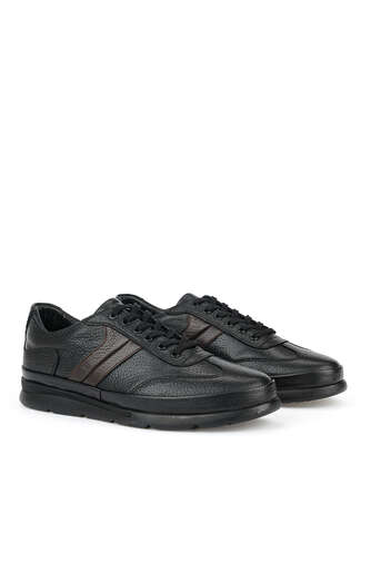 Ziya - Black Genuine Leather Men's Casual Shoes (1)