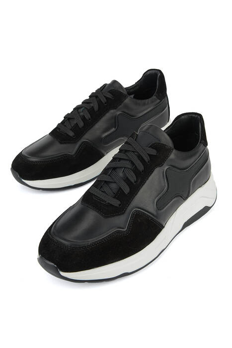 Hakiki Deri Erkek Günlük Ayakkabı Siyah