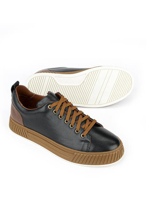 Hakiki Deri Erkek Günlük Ayakkabı Siyah