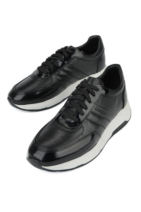 Hakiki Deri Erkek Günlük Ayakkabı Siyah