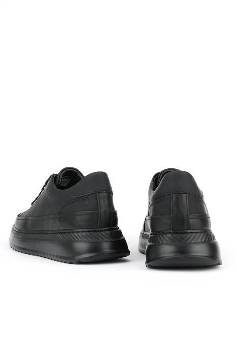 Hakiki Deri Erkek Günlük Ayakkabı Siyah