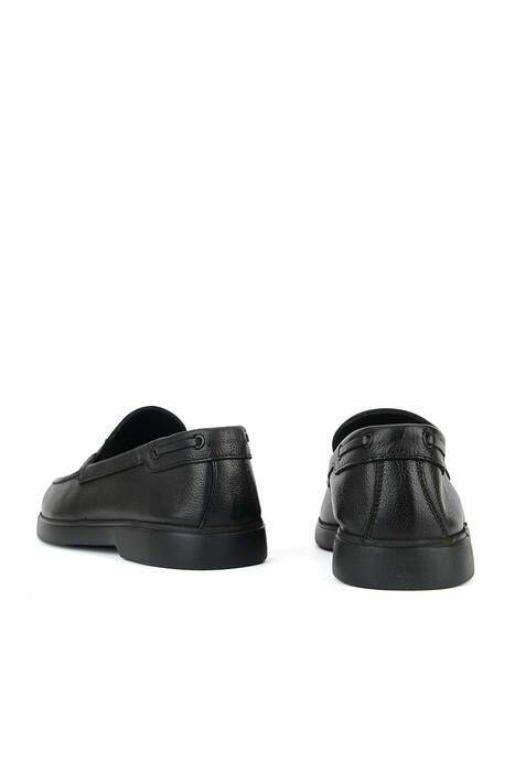 Hakiki Deri Erkek Günlük Ayakkabı Siyah