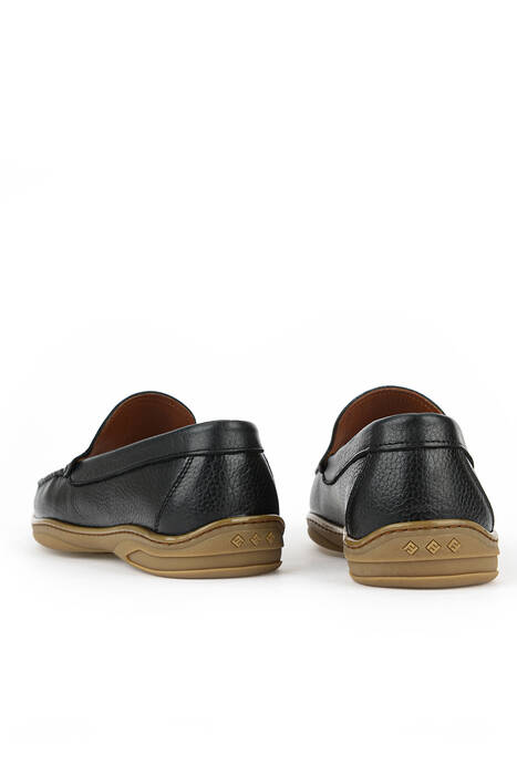 Hakiki Deri Erkek Günlük Ayakkabı Siyah