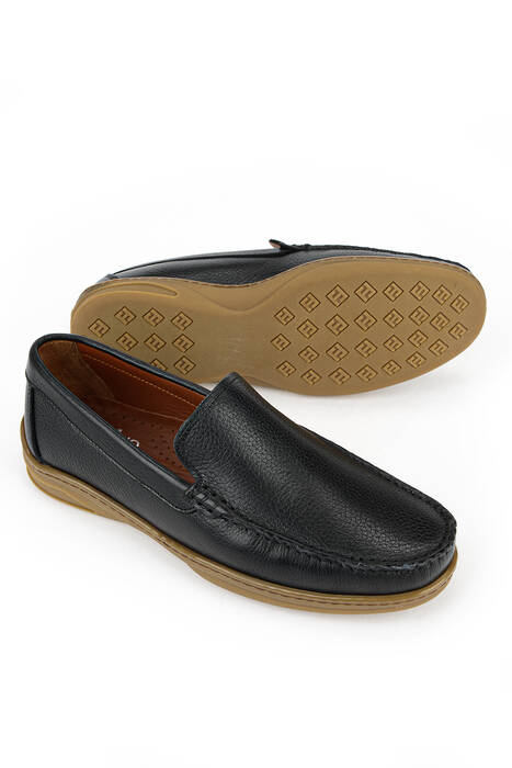 Hakiki Deri Erkek Günlük Ayakkabı Siyah