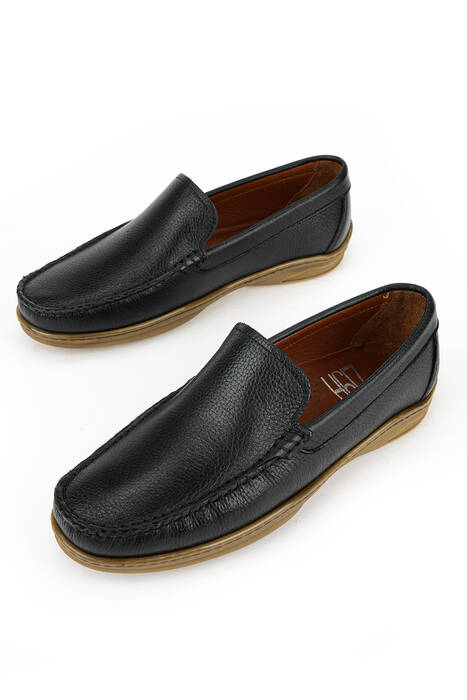 Hakiki Deri Erkek Günlük Ayakkabı Siyah