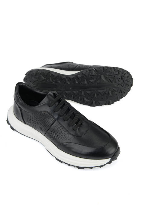 Hakiki Deri Erkek Günlük Ayakkabı Siyah