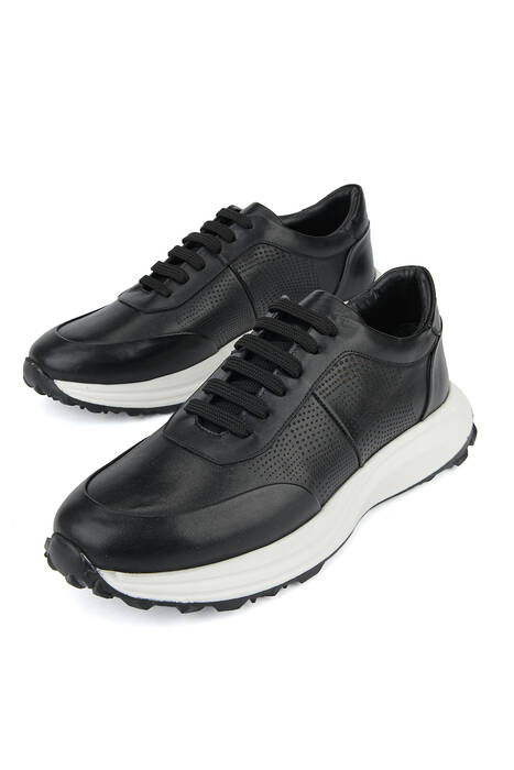 Hakiki Deri Erkek Günlük Ayakkabı Siyah