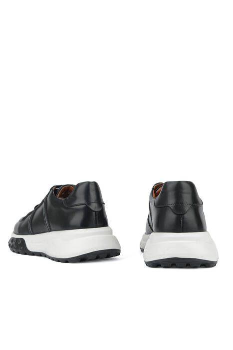 Hakiki Deri Erkek Günlük Ayakkabı Siyah