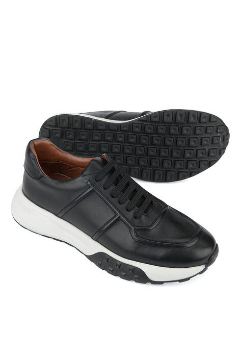 Hakiki Deri Erkek Günlük Ayakkabı Siyah