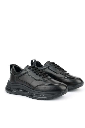 Ziya - Hakiki Deri Erkek Günlük Ayakkabı Siyah (1)