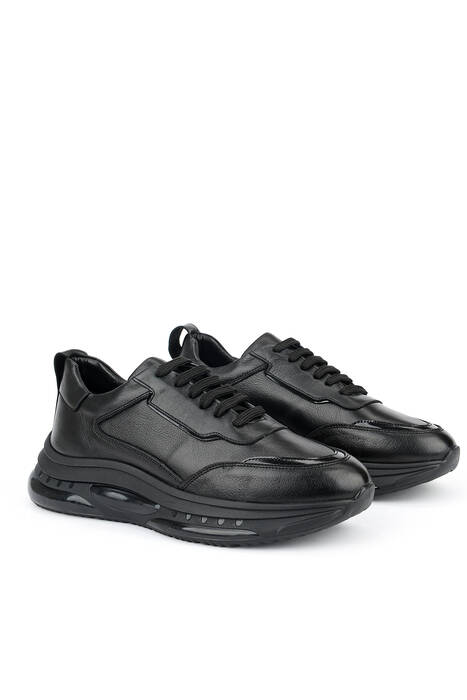 Hakiki Deri Erkek Günlük Ayakkabı Siyah