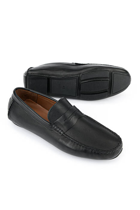 Hakiki Deri Erkek Günlük Ayakkabı Siyah